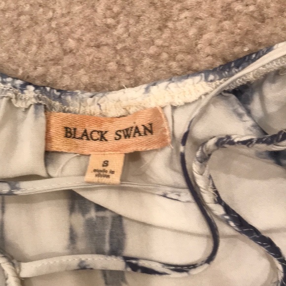NWOT Black Swan blue & white tie dye dress sz Sm - Picture 6 of 6